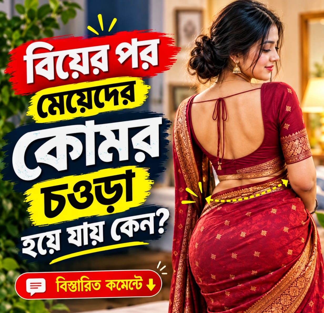 বিয়ের পর মেয়েদের কোমর চওড়া হয়ে যায় কেন? জানুন আসল কারণ
